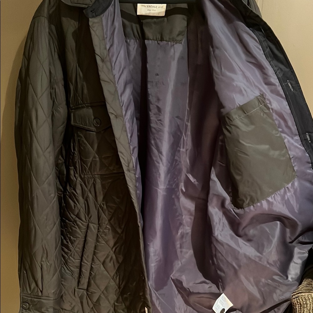 Weatherproof Vintage Men’s Lightweight Quilted Jacket Sz XL Tall in Olive NEW - Picture 11 of 14